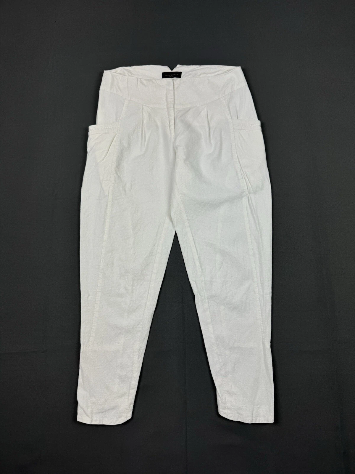 Piazza Sempione White Capri Light Pants