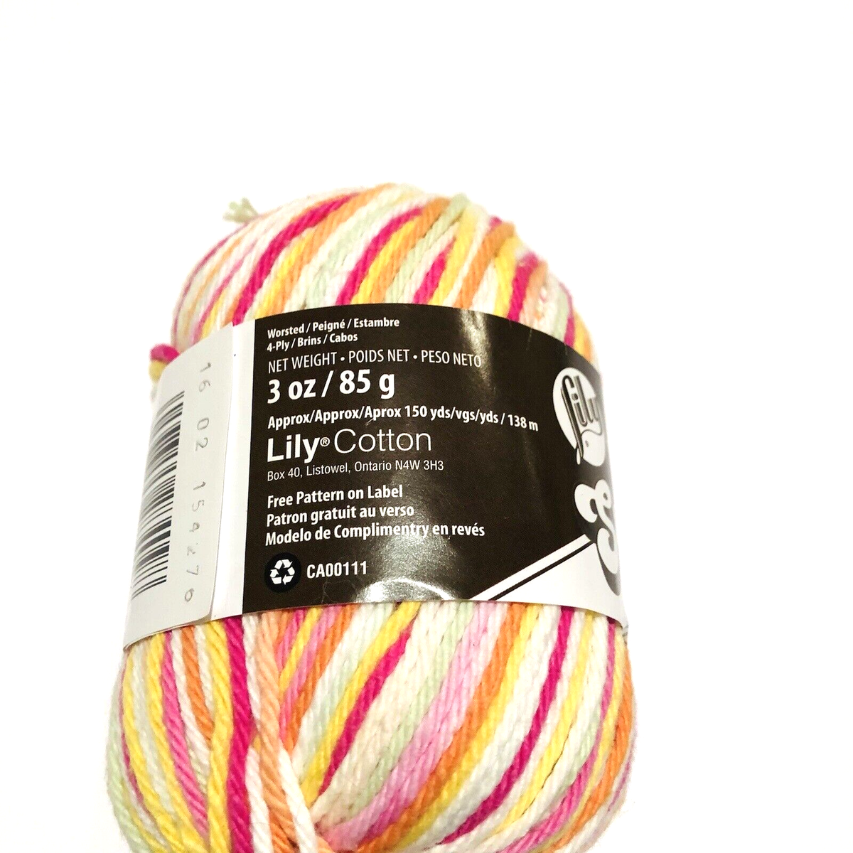Lily Sugar n Cream Cotton Yarn Super Size 150 YD 4 PLY Over Lily Sugar n Cream Cotton Yarn Super Size 150 YD 4 PLY Over