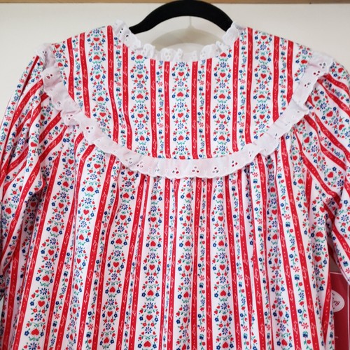 Lanz Of Salzburg Girls Nightgown Size XL 14/16 Red Heart Tyrolean Classic Fleece - Picture 12 of 12