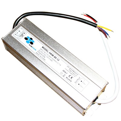 12V DC 80 Watt LED Power Supply Power Supply Travo Transformer IP 67 Driver 