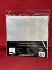 NEW 20 Pack 12x12 Slip On Westrim Crafts Protective Sleeves ScrapBooking Hinge