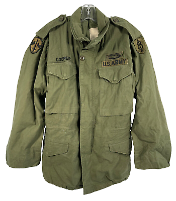 USGI US Army MACV Military M-65 Field Jacket Coat OD Green X USGI US Army MACV Military M-65 Field Jacket Coat OD Green X