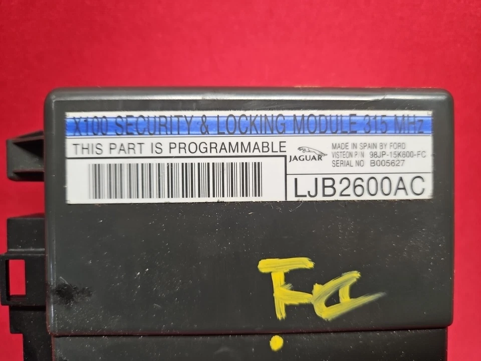 Jaguar XK8 XK 1999-2002 - Unidad de módulo de bloqueo de seguridad - LJB2600AC Foto 4 de 4