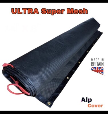 UNIVERSAL NET TRANSIT IVECO DAILY/ TIPPER BODY SIDE FLAT BED COVER 12ft X 8ft