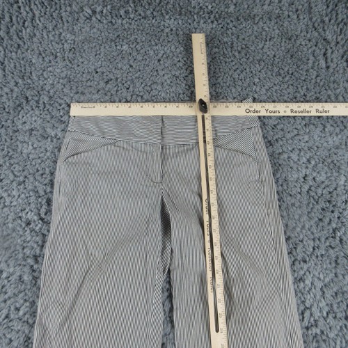 White House Black Market Shorts Womens 4 Black White Striped Skimmer 30x15.5* - Picture 5 of 20