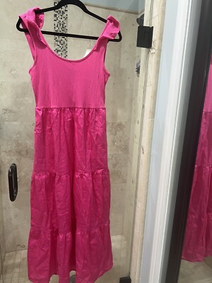 Gap Women's Pink Summer Maxi Dress Size Hot Pink Tiered New Nwt | eBay Gap Women's Pink Summer Maxi Dress Size Hot Pink Tiered New Nwt | eBay