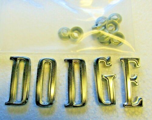 fits 70 71 72 73 74 Challenger Dodge Hood Letters Emblems NEW