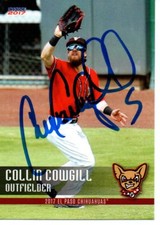 Collin Cowgill 2017 El Paso Chihuahuas Signed Card