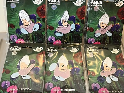 Disney Alice In Wonderland Baby Oyster 2  Pink A La Mode LE 500 6 Pin Set