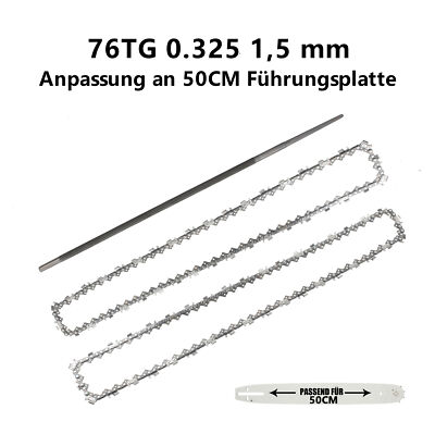 2 x Sägekette 76TG 0.325 1,5 mm Timberpro Timbertech Husqvarna Stihl