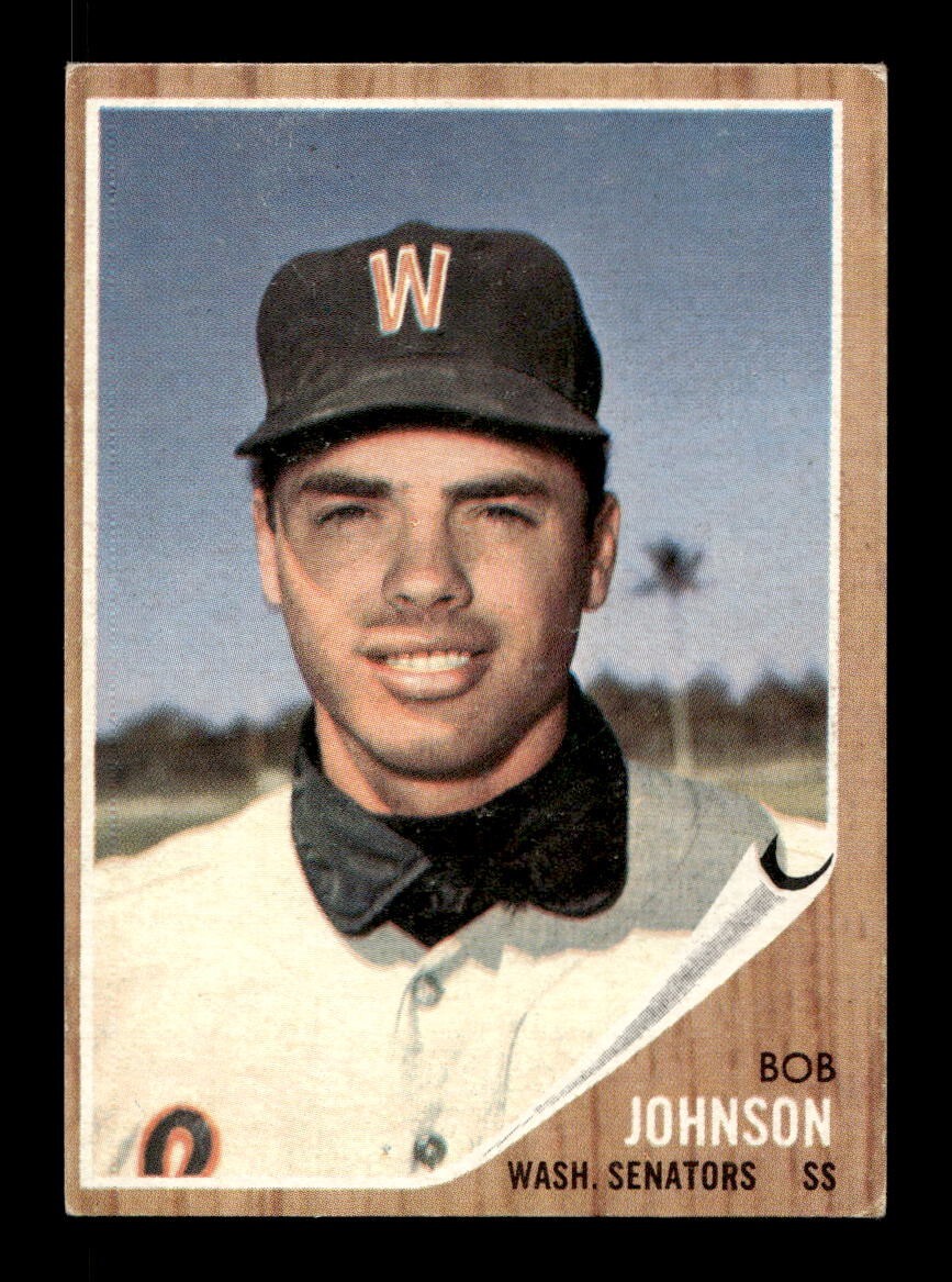 1962 Topps #519 Bob Johnson Senators VG-EX+ *y6