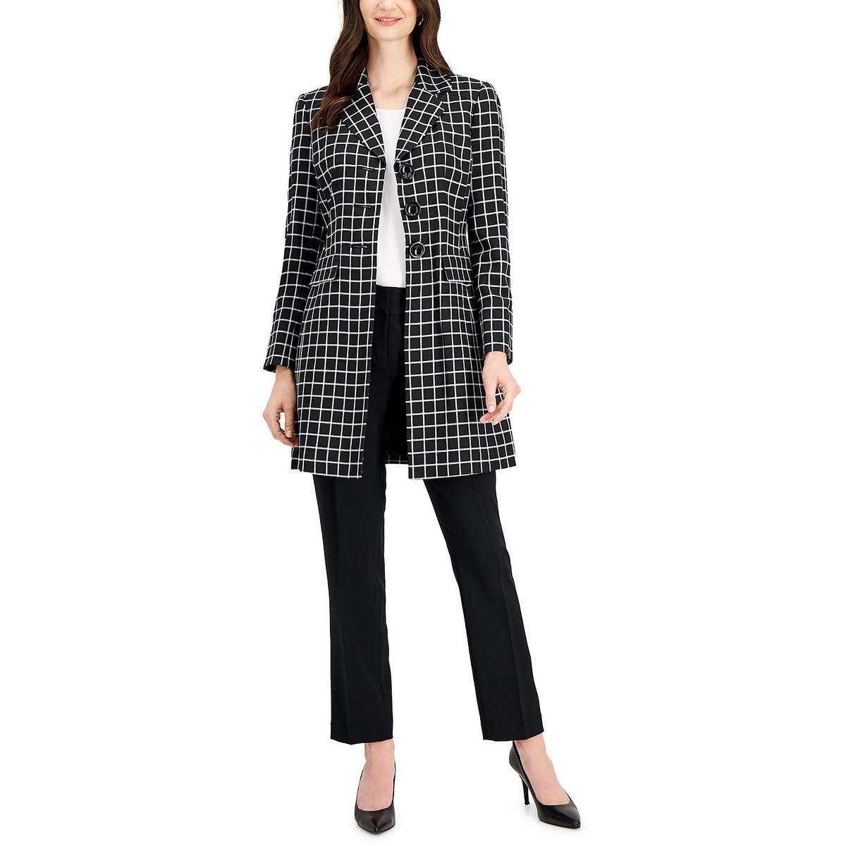 Le Suit Женская черная куртка из 2 предметов, которую можно носить на работу, брючный костюм плюс 4 BHFO 0064