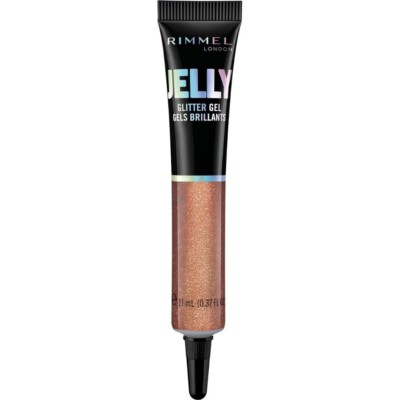 Rimmel London 11ml Jelly Glitter Gel Eyelids,Face,Body -300 Long Island- NEW NEU