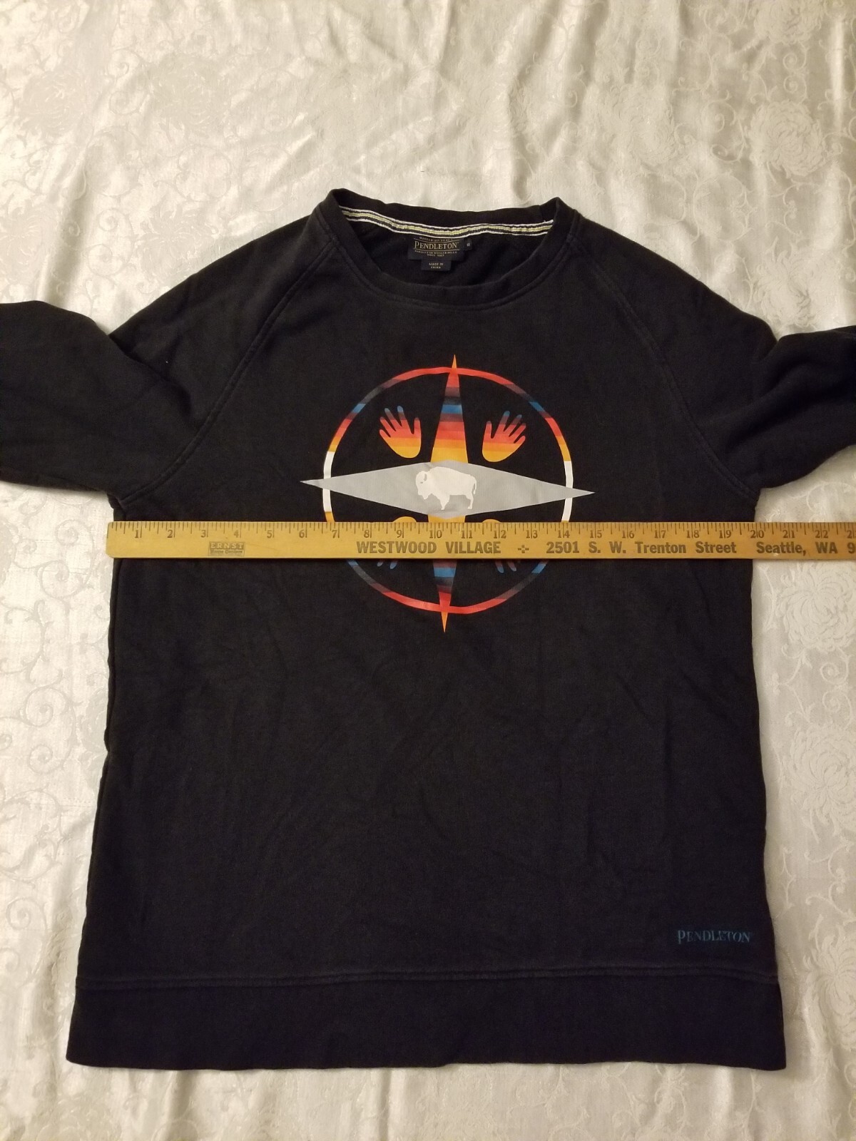 Pendleton Sweater Pullover Jacket Native Mens S T… - image 9