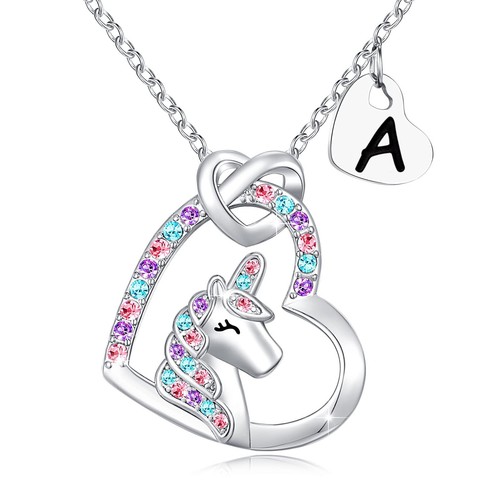 Unicorn Necklace for Little Girls Jewelry 4 6 8 10 Birthday Christmas Gifts for