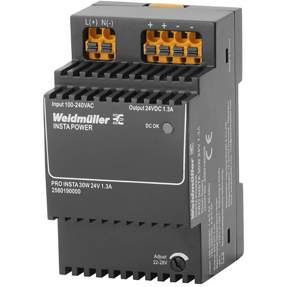 Weidmüller PRO INSTA 30W 24V 1.3A Alimentatore switching 24 V/DC 1.3 A 30 W