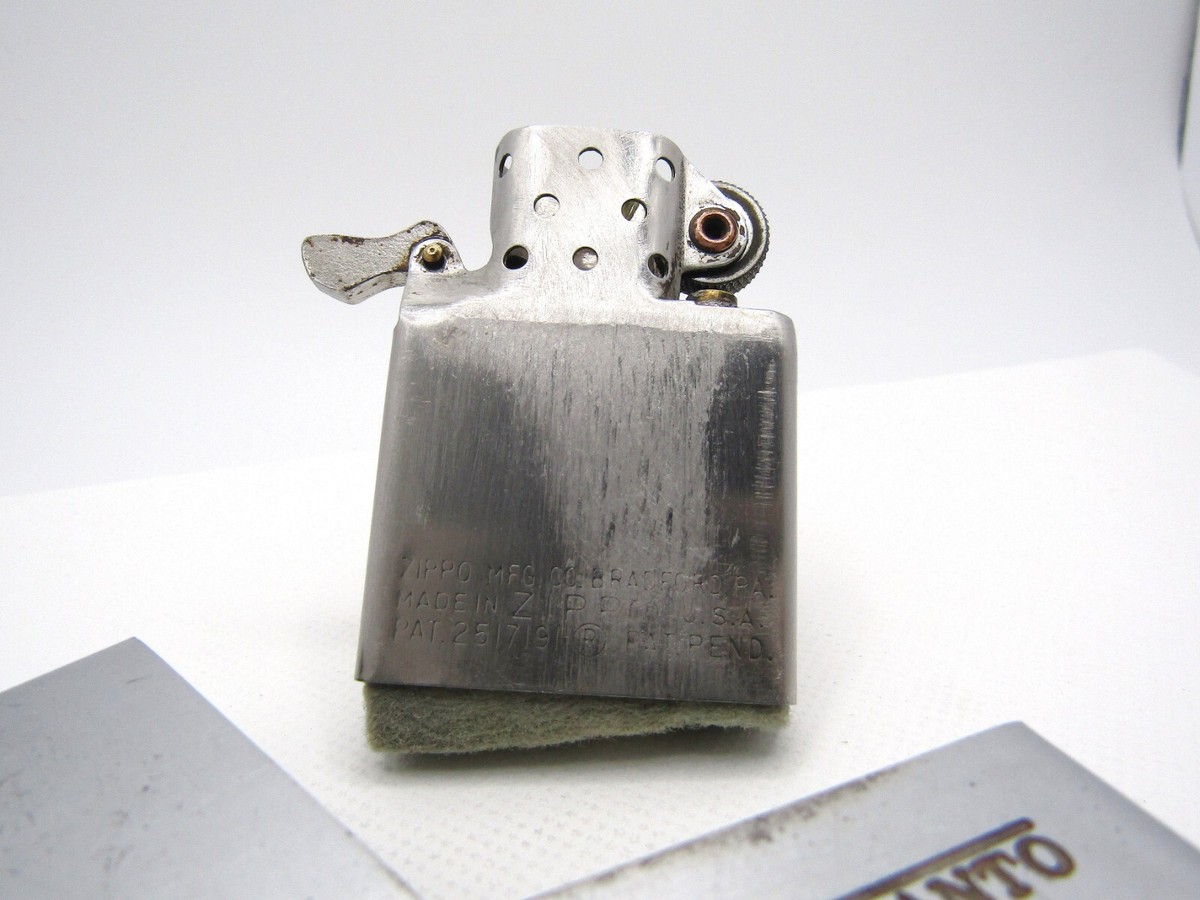Monsanto 1953 Full Stamp Steel Case Pat.2517191 Zippo Fired Monsanto 1953 Full Stamp Steel Case Pat.2517191 Zippo Fired