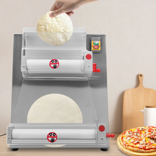 4"-16" Electric Dough Roller Sheeter Pastry Pizza Maker Press Making Machine - Afbeelding 1 van 16