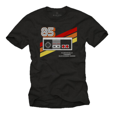 Herren T-Shirt schwarz Game Controller - Gaming Nerd IT Gamer Geschenke Männer