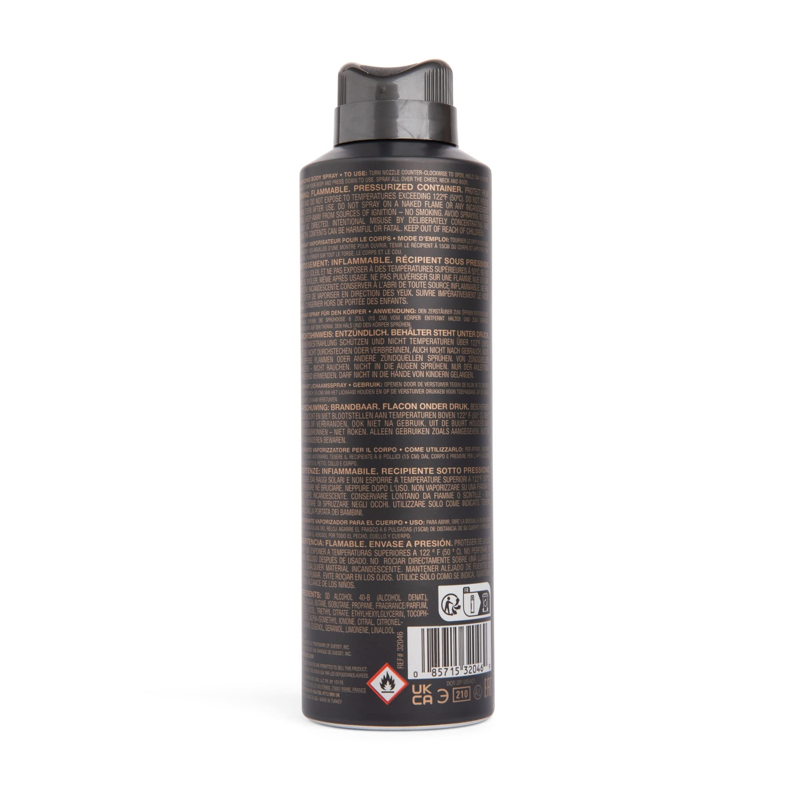 Guess Seductive Homme Noir, Body Spray, Size 6.0 oz, Gender for Men, Brand