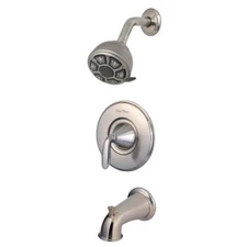 Pasadena 1-Handle Tub & Shower Trim with Valve Brushed Nickel 
