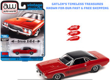 1974 DODGE CHALLENGER RALLYE BRIGHT RED 1/64 AUTO WORLD AWSP117 B