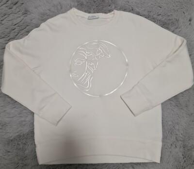Women's Authentic Versace Collection Medusa Sweatshirt White Size: Small