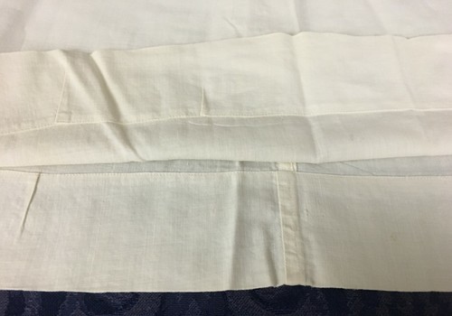 Vintage Handmade Girls Linen Slip Dress Button Pin Shoulder 1930's - Picture 3 of 4