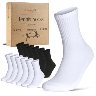 Premium Tennissocken Sportsocken Herren Damen Socken Baumwolle 6 | 12 | 24 Paar