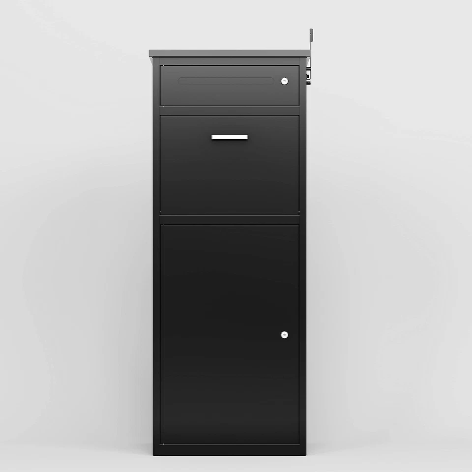 Package Delivery Box for Outside with Lock，Heavy-Duty Steel Parcel Drop Mailbox - Image 2 of 4