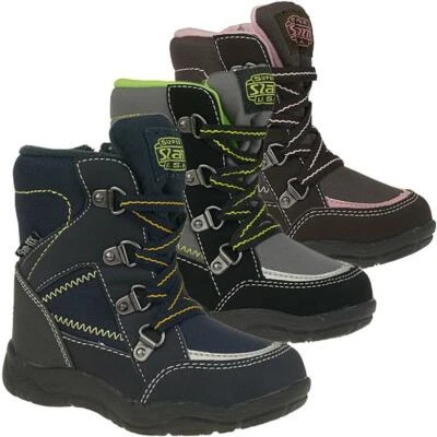 INDIGO Winterstiefel mit Slam-Tex Membran Reissverschluß in 3 Farben Gr.21-28