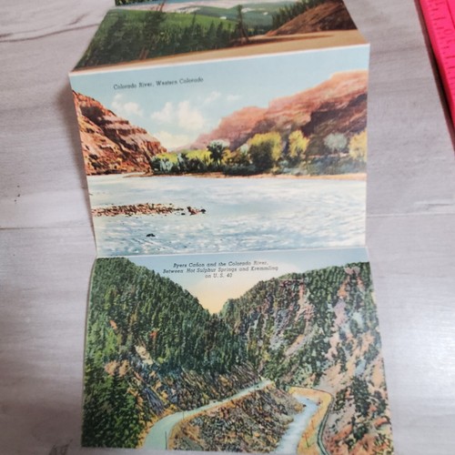 Highway U.S. 40 The Victory Highway Postcard Souvenir 1939 Rabbit Pass Colorado - Picture 8 of 23