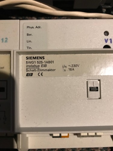 Siemens Instabus EIB, lot of 6 modules and mounting frame - Picture 5 of 5