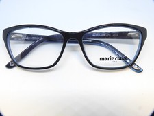 MARIE CLAIRE MC6223-BLK Black Layer 54mm Designer Eyeglass Frames BRAND NEW