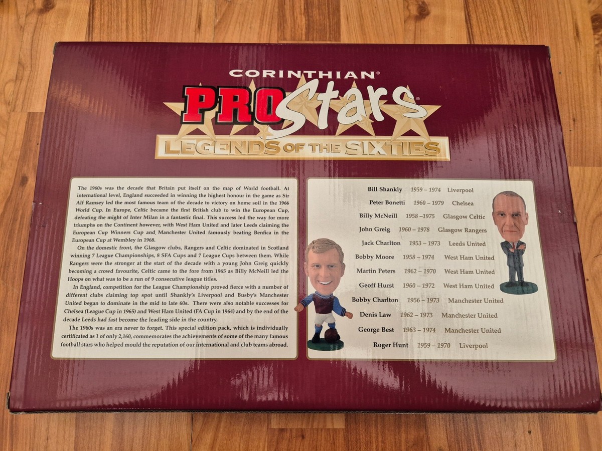 CORINTHIAN PROSTARS LEGENDS OF THE SIXTIES X12 FIGURES PACK