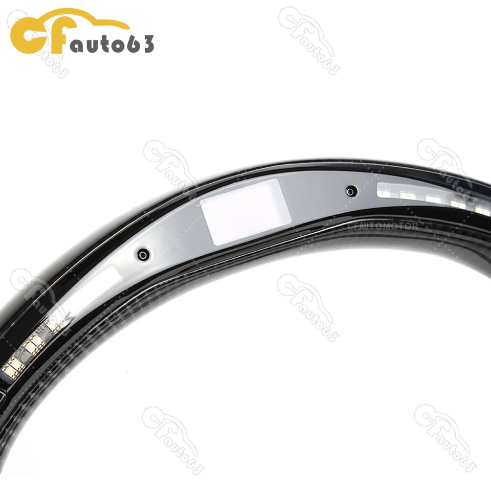 Volante de fibra de carbono real LED para Infiniti G37 2009-2013 costura roja Foto 4 de 4