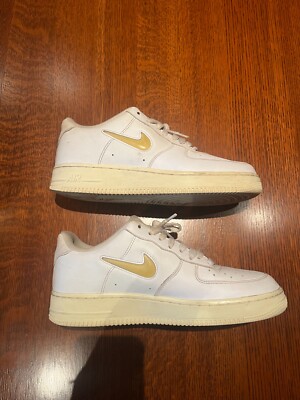 Size 10.5 - Nike Air Force 1 '07 LX Pale Vanilla, moderate wear