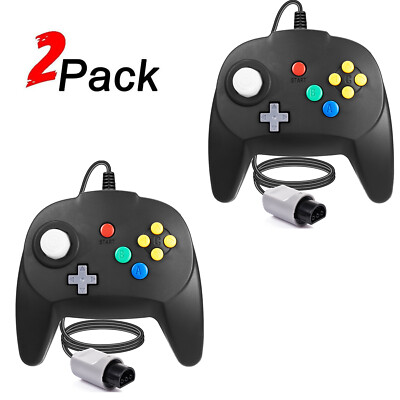 Wired N64 Controller 64-bit Gamepad Joystick for 64 Console Video Game+6FT Cable
