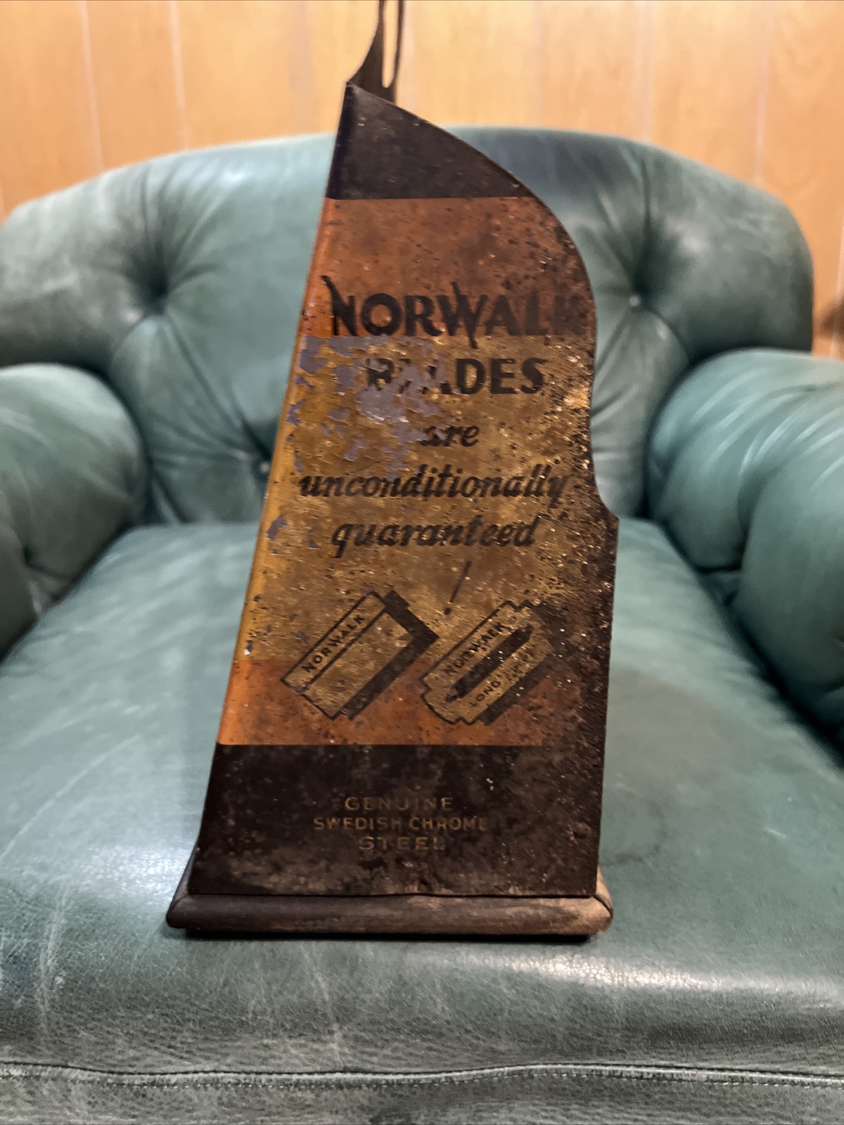 RARE NORWALK RAZOR BLADE BARBER SHOP DISPLAY eBay