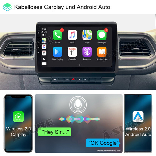 8 Core 6 + 128GB Radio samochodowe Android14 do Renault Master Opel Movano B Nissan NV400 - Zdjęcie 8 z 13