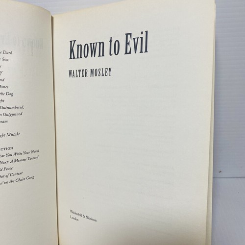 WALTER MOSLEY KNOWN TO EVIL - Suspense Thriller Fiction Book PB - Picture 8 of 8