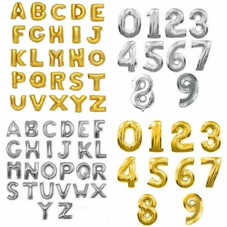 Helium foil letter online balloons