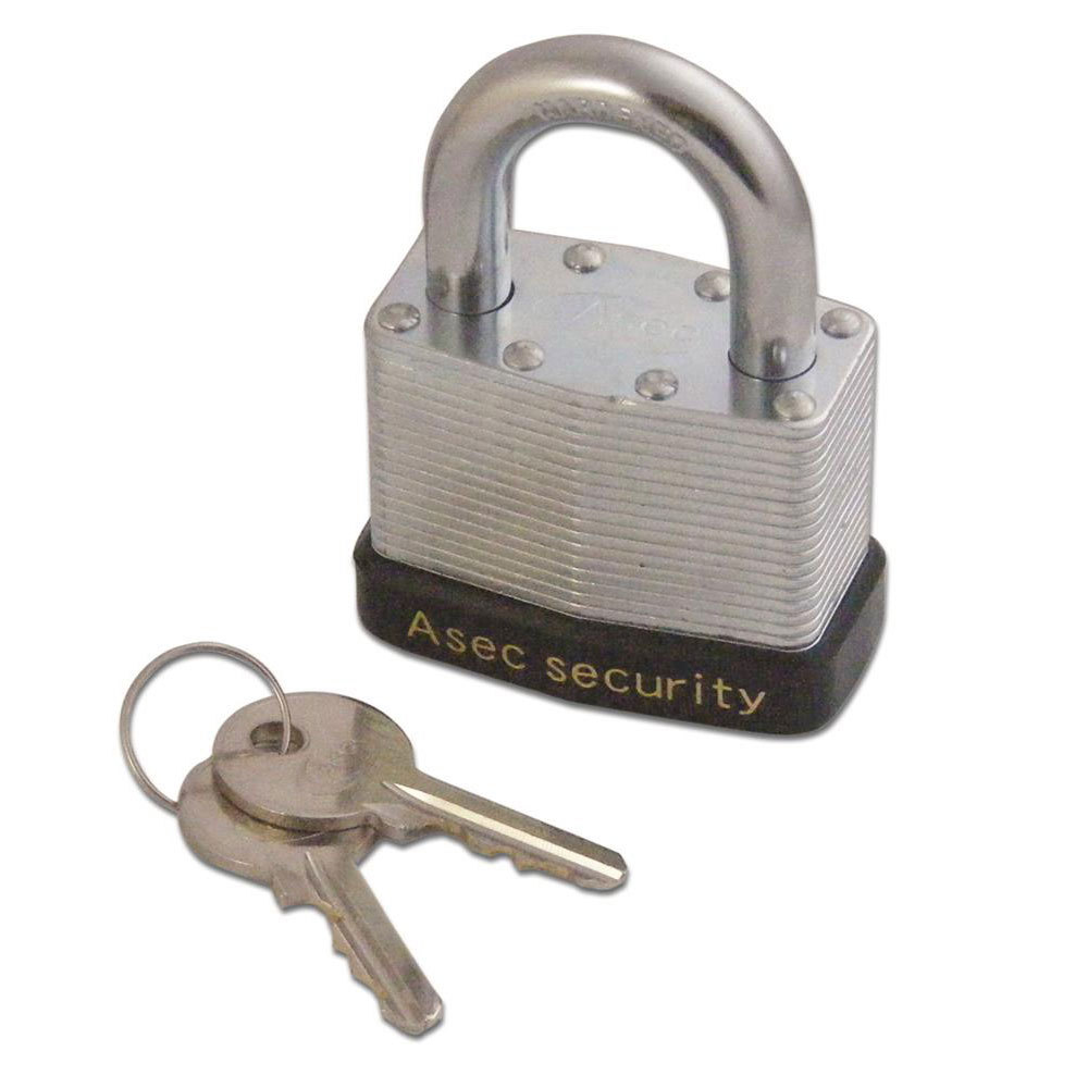 Asec Laminated Padlock 50mm KA (AS2544)