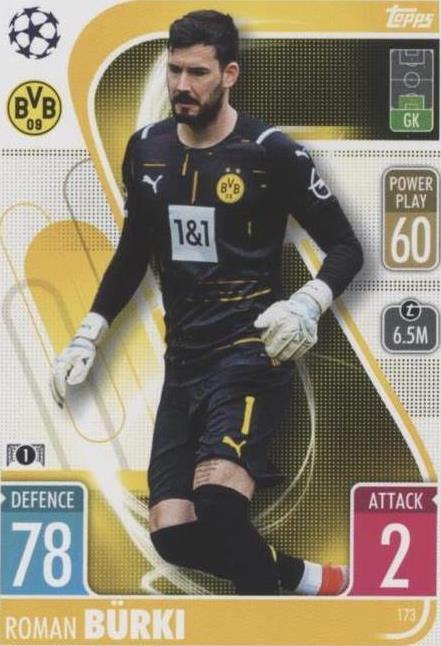 2021-22 Topps Match Attax UCL Roman Burki #173 - 1 of 2