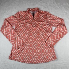 San Soleil 1/4 Zip Pullover Golf Top Women  s Long Sleeve Small UPF 50 Cooling