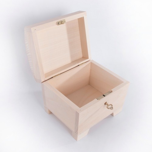 Selection of Wooden Chest Storage Boxes / Plain Wood / Small & Large Trunk Box - Picture 28 of 135