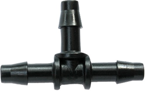 10 x 4mm Tee, 3-Way Pipe Fittings Air Water Hydroponics Pond Irrigation Barbed - Picture 2 of 2