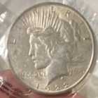 1922 Peace Dollar Extra Fine Silver $1 Philadelphia Business Strike KM#150
