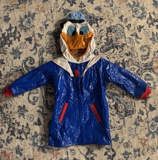 vintage 1990s Disney kids Donald Duck raincoat PUDDLEDUDS PVC 4T Children&rsquo;s