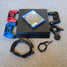 Sony PlayStation 4 PS4 500GB PAL Black CUH-1216A w/ 3 DualShock 4, Cables